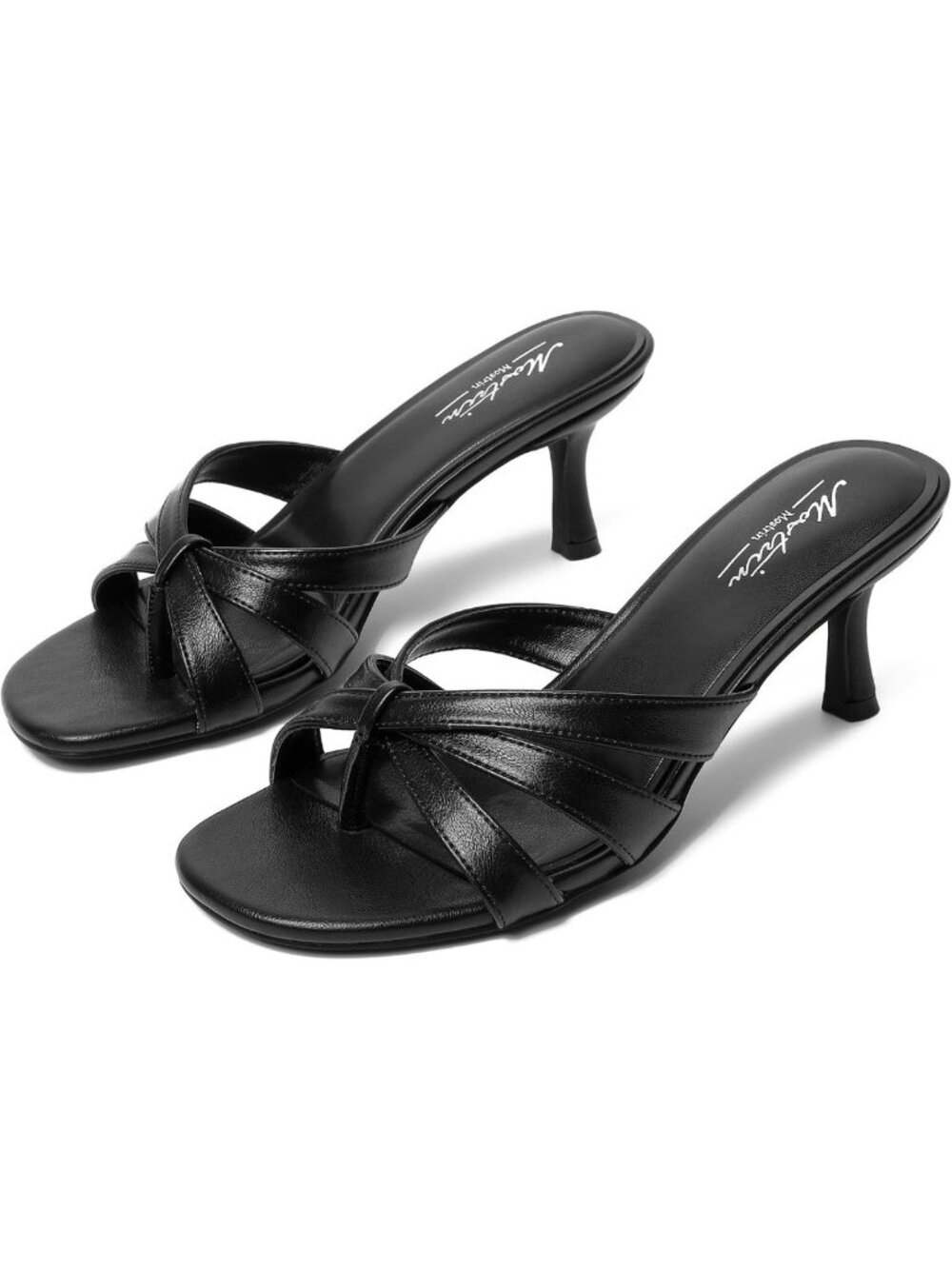 Chic Pointed Toe Kitten Heels for Women - Vintage Backless Mules for Party